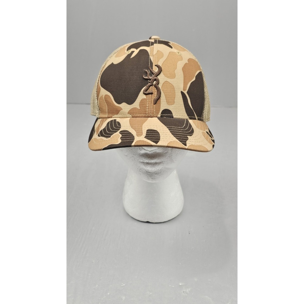Browning Cupped Up Mesh Baseball Cap 308311121 VTAN Camo Snap Back Outdoor‎